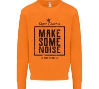 Keep Calm & Make Some Noise Rock N Roll Uomo Sweatshirt Jumper