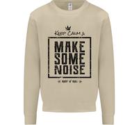 Keep Calm & Make Some Noise Rock N Roll Uomo Sweatshirt Jumper