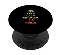 Keep calm mia madre è un'infermiera PopSockets PopGrip Adesivo