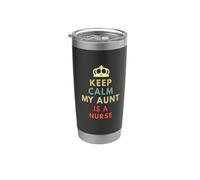 Keep calm mia zia è un'infermiera Bicchiere termico in acciaio inox doppia parete