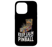 Keep Calm Pinball Machine Retro Arcade Gamer Custodia per iPhone 14 Pro Max
