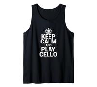 Keep Calm Play Cello Violoncello Cellist & String Virtuoso Canotta