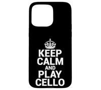 Keep Calm Play Cello Violoncello Cellist & String Virtuoso Custodia per iPhone 15 Pro Max