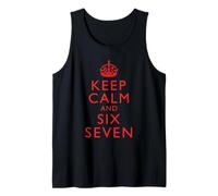 Keep Calm Six Seven Meme Viral Humor Abbigliamento Canotta
