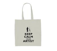 Keep Calm Sono Un Artista - Borsa In Tela - Cavalletto Per Pittore Amore