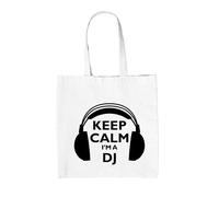 Keep Calm Sono Un DJ - Borsa In Tela - DJing Mixing Musica Disc Jockey