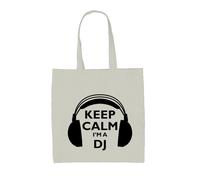 Keep Calm Sono Un DJ - Borsa In Tela - DJing Mixing Musica Disc Jockey