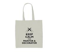 Keep Calm Sono Un Pittore E Decoratore - Borsa In Tela - Pittura E Decorazione