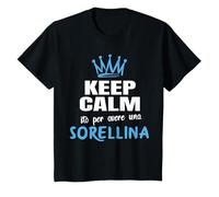 Keep Calm Sorellina Annuncio Gravidanza Fratello Maggiore Maglietta