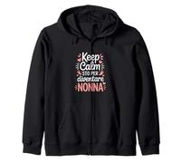 Keep Calm STO per Diventare Nonna Annuncio Gravidanza Felpa con Cappuccio