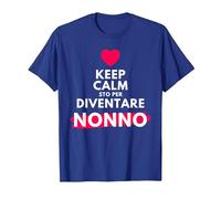 Keep Calm STO per Diventare Nonno per futuri Neo Nonno Maglietta, Uomo, Blu Reale, XL