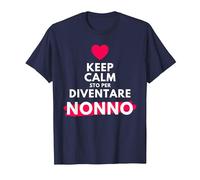 Keep Calm STO per Diventare Nonno per futuri Neo Nonno Maglietta, Uomo, Navy, 3XL