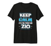 Keep Calm STO per Diventare Zio Nipote Annuncio Nascita Maglietta Premium