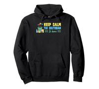 Keep Calm The Custodian Is Here Divertente Apprezzamento del custode Felpa con Cappuccio