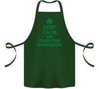 Keep Calm & Trifogli Giorno di San Patrizio Cotone Grembiule 100% Biologico