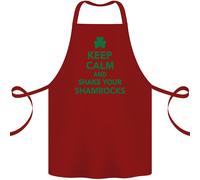 Keep Calm & Trifogli Giorno di San Patrizio Cotone Grembiule 100% Biologico