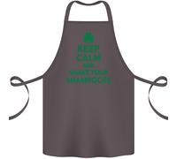Keep Calm & Trifogli Giorno di San Patrizio Cotone Grembiule 100% Biologico