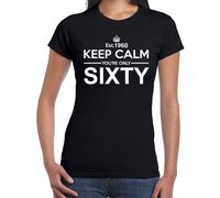 Keep Calm Tuo Solo 60 DONNA T-Shirt - 60th Regalo Compleanno