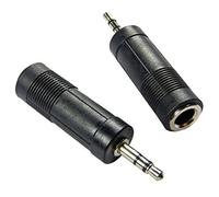 Keep Drum ada074 Adattatore Audio 6,3 mm maschio a 3,5 mm stereo 2 pezzi