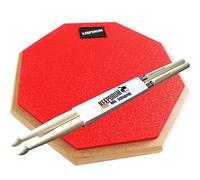 Keep Drum DP RD Practice Pad Rosso Drum uebungspad 8 mm filettatura + 1 paia di bacchette