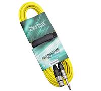 Keep Drum MC003 X J 10 m cavo microfono giallo jack da 6,3 mm - connettore XLR femmina