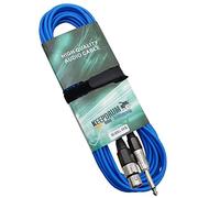 Keep Drum MC003 X J 6 m cavo per microfono XLR femmina - Jack 6,3 mm, Blau