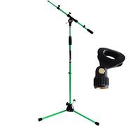 Keep Drum ms106 supporto per microfono con asta e del metallo Base + Clip (verde)