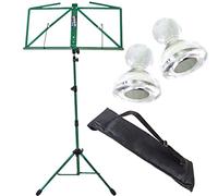 Keep Drum mus3gr Leggio Verde con tasche + 10 pezzi Leggio Magnete MG10
