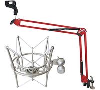 Keep Drum nb35 RD ROSSA DA BRACCIO microfono treppiede + ms089sv microfono ragno argento per G Track