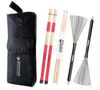 Keep Drum stickbag + SV1 Rods + sv506 switchbrush Scopa + 5 a Drum Sticks