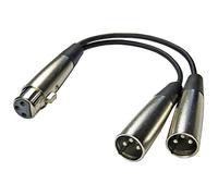 Keep Drum yc029 XLR Splitter Dual XLR Adapter 2 X maschio a 1 X femmina a 3 poli