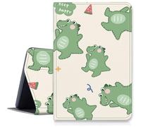 Keep Happy Dinosaurs Custodia per iPad Pro 11 pollici (modello 2024, 5a generazione), custodia antiurto pieghevole regolabile in pelle PU con funzione sleep/wake automatica per iPad Pro da 11 pollici