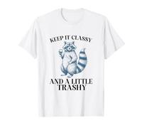 Keep It Classy e un po' trash Raccoon Wine Vintage Maglietta