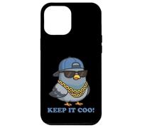 Keep It Coo Pigeon Keeping It Cool Divertente piccione amante degli uccelli Custodia per iPhone 12 Pro Max