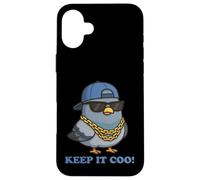 Keep It Coo Pigeon Keeping It Cool Divertente piccione amante degli uccelli Custodia per iPhone 16 Plus