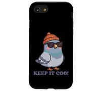 Keep It Coo Pigeon Keeping It Cool Divertente piccione amante degli uccelli Custodia per iPhone SE (2020) / 7/8