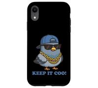Keep It Coo Pigeon Keeping It Cool Divertente piccione amante degli uccelli Custodia per iPhone XR