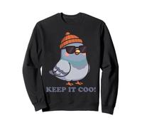 Keep It Coo Pigeon Keeping It Cool Divertente Piccione Amante degli Uccelli Felpa