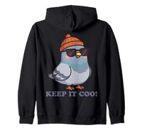 Keep It Coo Pigeon Keeping It Cool Divertente Piccione Amante degli Uccelli Felpa con Cappuccio