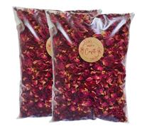 KEEP IT Coriandoli ecologici biodegradabili per matrimoni, 2 litri (20 ospiti), petali di rosa secchi, coriandoli 100% naturali, coriandoli biodegradabili, per realizzare candele potpourri