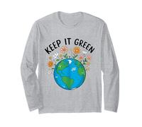 Keep It Green Earth Day Pianeta Consapevolezza Ambientale 2026 Maglia a Manica