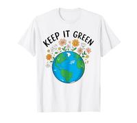 Keep It Green Earth Day Pianeta Consapevolezza Ambientale 2026 Maglietta