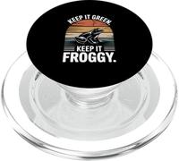 Keep It Green Keep It Froggy Retro Tramonto Frog PopSockets PopGrip per MagSafe