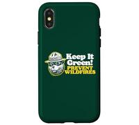 Keep It Green! Prevent Wildfires Vintage Smokey Bear Retro Custodia per iPhone X/XS