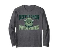 Keep It Green Vintage Smokey Bear Prevent Wildfires Maglia a Manica