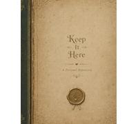 Keep It Here: A Personal Repository: A beautifully designed notebook for recipes, notes, doodles, sketches, stickers, lists, memories, and all the little things worth keeping.