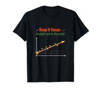 Keep it Linear Data Science Freccia Grafico a Linee Maglietta
