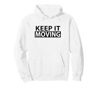 Keep it Moving, Runner da Allenamento per Esercizi Felpa con Cappuccio