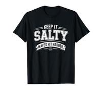 Keep It Salato Onde Hit Harder Beach Vacation Vibes Maglietta