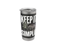 KEEP IT SIMPLE Maglietta Minimal Piante Pianta Casa Bicchiere termico in acciaio inox doppia parete